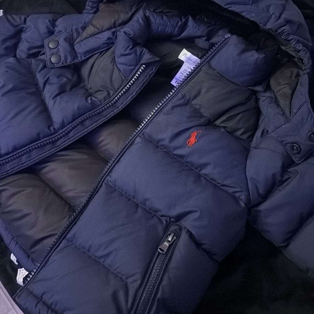 Ralph Lauren Navy Puffer Jacket for Kids